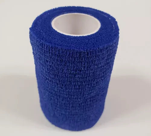 First Voice" 3" x 5 Yards Self Adhesive Bandage, Latex , Dark Blue, Pack of 10