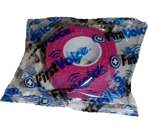 First Voice" 1" x 5 Yards Self Adhesive Bandage, Non-Latex , Bright Pink, Pack of 20