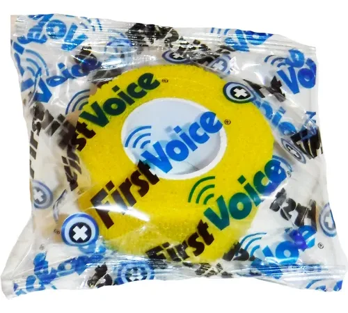 First Voice" 1" x 5 Yards Self Adhesive Bandage, Non-Latex , Yellow, Pack of 20