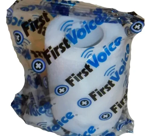 First Voice" 3" x 5 Yards Self Adhesive Bandage, Non-Latex , White, Pack of 4