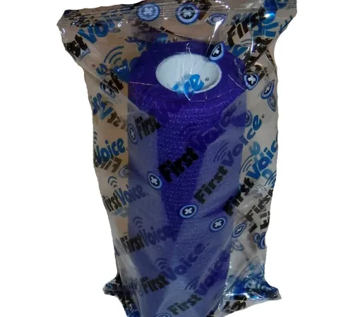 First Voice" 5" x 5 Yards Self Adhesive Bandage, Non-Latex , Dark Blue