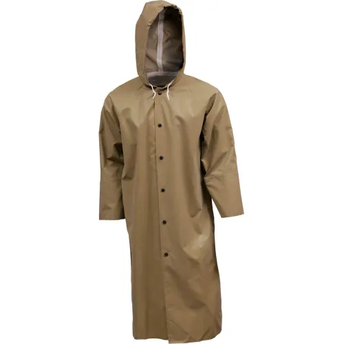 Tingley® C12148 Magnaprene" Storm Fly Front Hooded Coat, Green, 48", XL