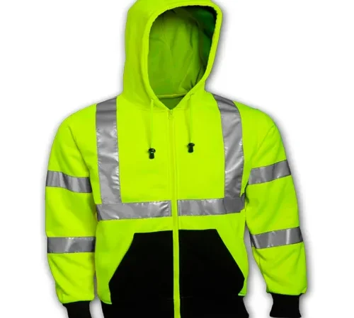 Tingley® S78122 Class 3 Hooded Sweatshirt, Fluorescent Lime, 3XL