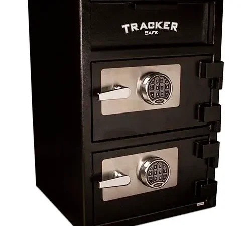 Tracker Safe Deposit Safe - DS302020DD-ESR - Two Compartment Electronic Lock - 20 x 20 x 30 - Black