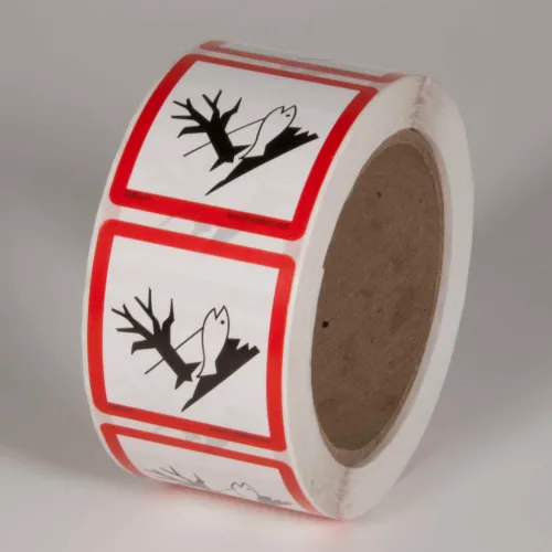 INCOM GHS1311 GHS "Environment" Pictogram Label, 2" x 2", 500/Roll
