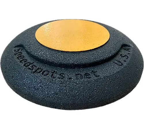 Tire Conversion Technologies Portable Speed Spots, 12" Dia., Black/Yellow, Pack of 8