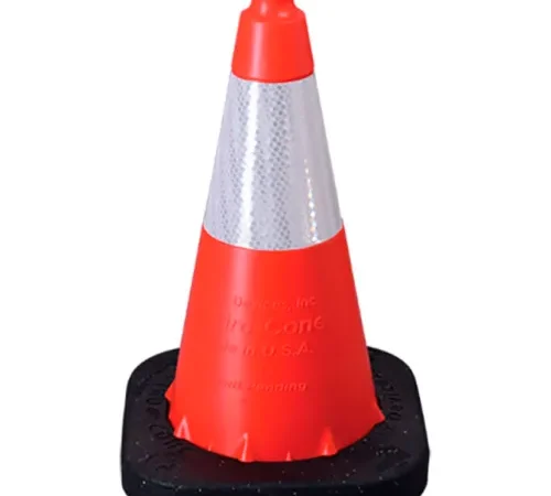 VizCon TrafFix Devices 18" Enviro-Cone® with Base, 6" 3M Reflective Collar, 4 lbs., Orange