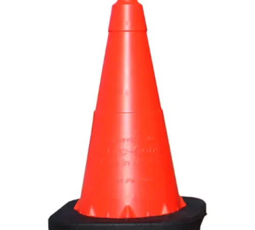 VizCon TrafFix Devices 18" Enviro-Cone with Base, No Reflective Collar, 4 lbs., Orange