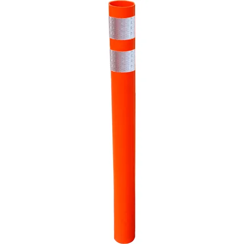 VizCon TrafFix Devices 36" X 3" Reflective Reboundable Delineator, Round, Orange