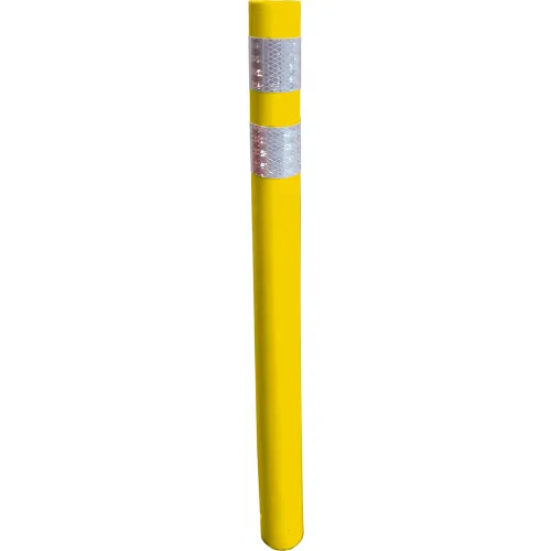 VizCon TrafFix Devices 36" X 3" Reflective Reboundable Delineator, Round, Yellow