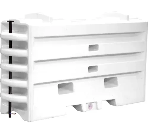 VizCon TrafFix Devices Sentry" Water Cable Barrier, White, 45043-W