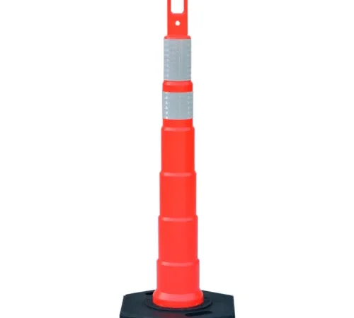 VizCon 46000 Series Looper Cone w/ 16 lb Hexagonal Base & 6"/4" Reflective Bands, 42"H, Orange