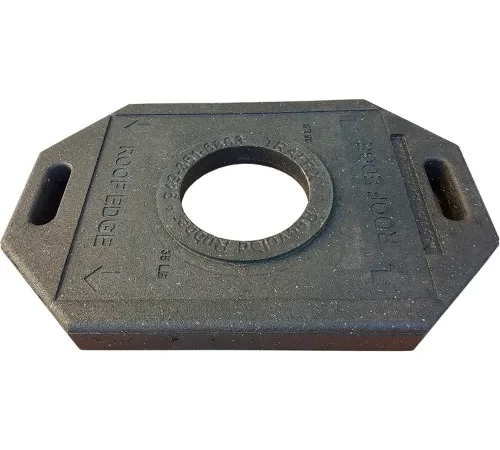 VizCon 30 lb. Rectangular Base For Roof Edge Delineator" Cone, Black