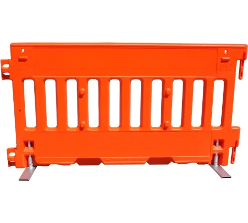 VizCon Urbanite 57000 Series Wall Pedestrian Barricade , 72"L x 3"W x 38"H, Orange