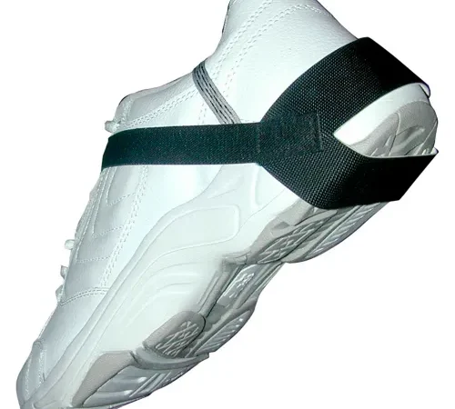 Transforming Tech Heel Grounder, 1.25" Cup, Self-Adhesive Straps1 Meg, Black