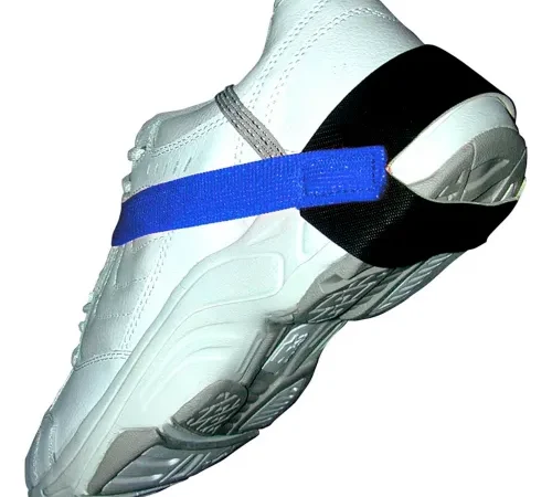 Transforming Tech Heel Grounder, 1.25" Cup, Self-Adhesive Straps1 Meg, Blue