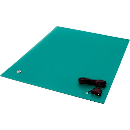 Transforming Tech MT4500 Series ESD Rubber Matting, 0.080" Thick, 24"x36", Green - Image 2