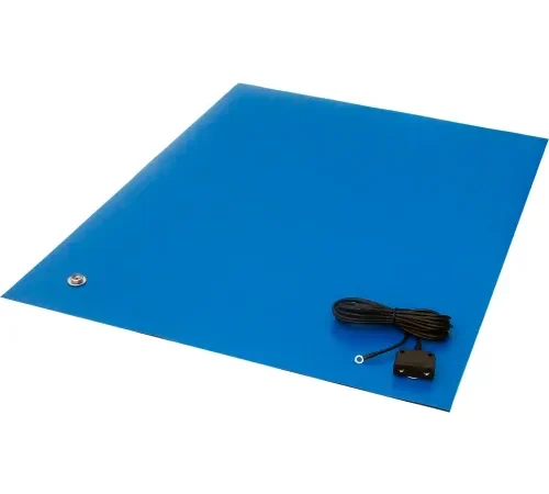 Transforming Tech MT4500 Series ESD Rubber Matting, 0.080" Thick, 36"x60", Royal Blue
