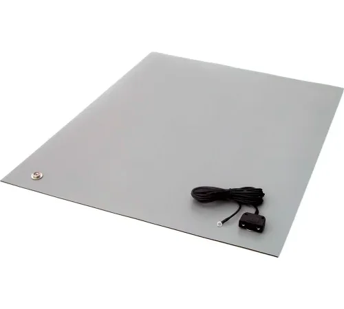 Transforming Tech MT4500 Series ESD Rubber Matting, 0.080" Thick, 3'x6', Gray