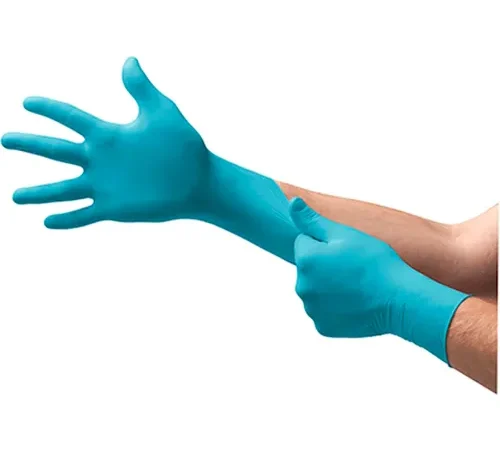 TouchNTuff® 92-675 Industrial Disposable Gloves, Powder Free, Blue, X-Large, 100 Gloves/Box