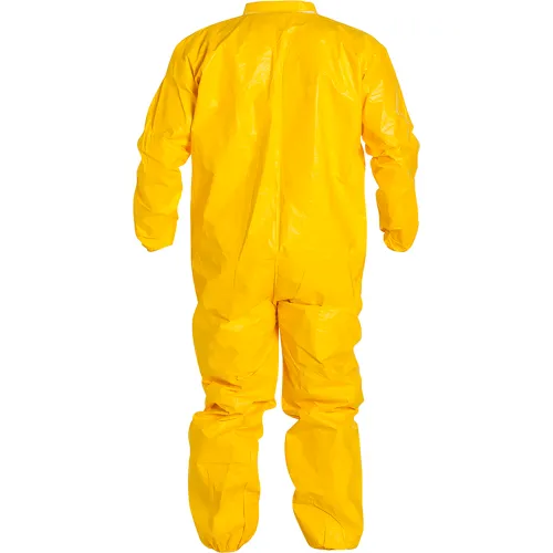 DuPont" Tychem 2000 Coverall,Elastic Wrist/Ankle,Stormflap,Serged Seam,Yellow,2X,12/Qty - Image 2