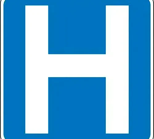 AccuformNMC " Traffic Safety Sign, HIP Aluminum, 24" x 24", White/Blue