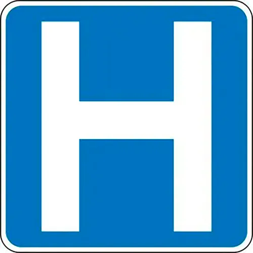 AccuformNMC " Traffic Safety Sign, EGP Aluminum, 24" x 24", White/Blue