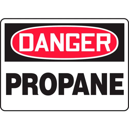 Accuform MCHL206VA Danger Sign, Propane, 14"W x 10"H, Aluminum