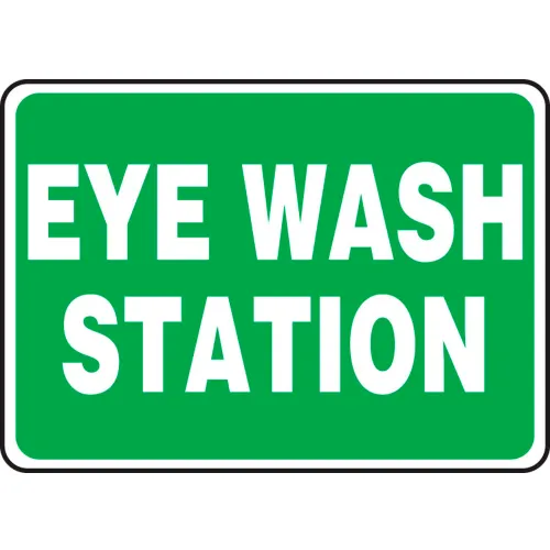 Accuform MFSD988VS Eye Wash Station Sign, 14"W x 10"H, Adhesive Vinyl