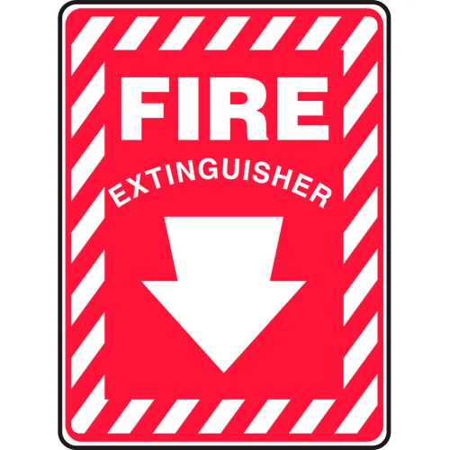 Accuform MFXG908VA Fire Extinguisher Sign, 10"W x 14"H, Aluminum