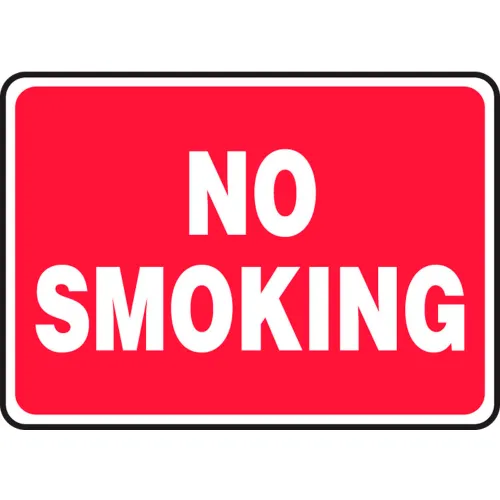 Accuform MSMK570VP No Smoking Sign, 14"W x 10"H, Plastic