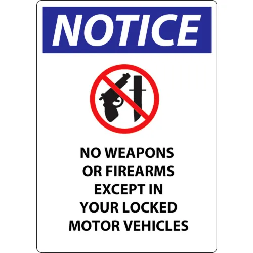 Zing Concealed Carry Label, Wisconsin, 5"W x 7"H, Recycled Polystyrene Self Adhesive, Pack of 2