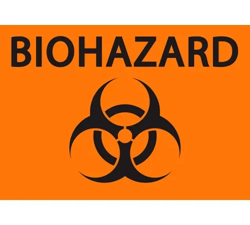 Zing Eco Safety Sign, BioHazard, 10"W x 7"H, Recycled Polystyrene Self Adhesive