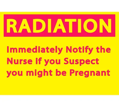 Zing Eco Safety Sign, Radiation Notify Nurse, 10"W x 7"H, Recycled Plastic