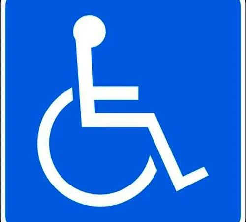Zing? Eco Parking Sign, Handicapped Symbol, 12"H x 12"W, HIP, 1/16" Thick