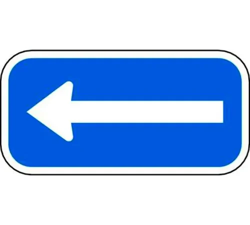 Zing? Eco Parking Sign, Left Arrow, 6"H x 12"W, HIP, 1/16" Thick
