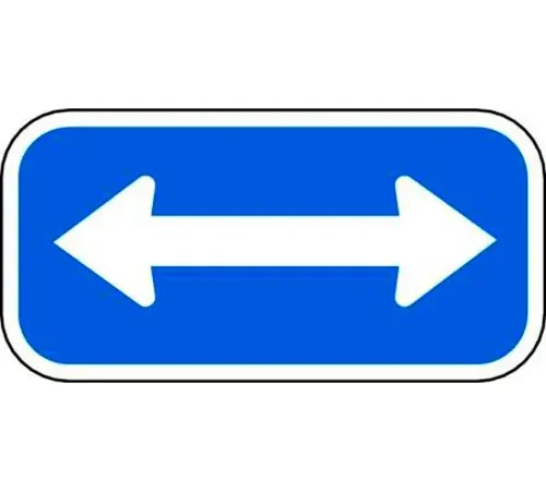 Zing? Eco Parking Sign, Double Arrow, 6"H x 12"W, HIP, 1/16" Thick