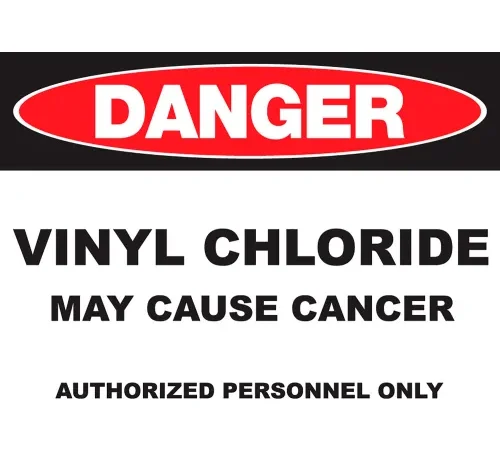 Zing Eco GHS Sign, Danger Vinyl Chloride, 14"W x 10"H, Recycled Plastic