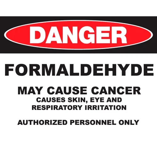 Zing Eco GHS Sign, Danger Formaldehyde, 14"W x 10"H, Recycled Aluminum
