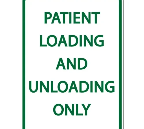 Zing? Eco Parking Sign, Patient Loading And Unloading Only, 18"H x 12"W, EGP, 1/16" Thick