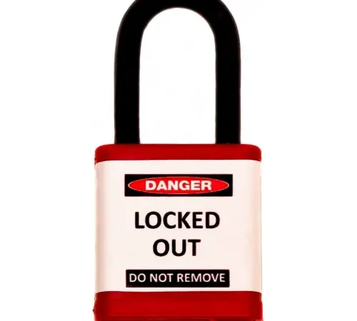 ZING 700 Series Padlock, 1-1/2" Shackle, Red, Keyed Different