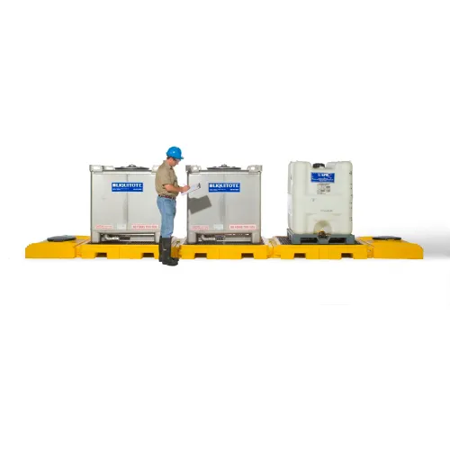 UltraTech Ultra-Modular IBC Spill Pallet, 3-Tank, Indoor Model, 355 Gallon Capacity - Image 2