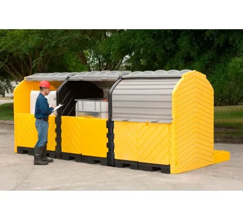 UltraTech Ultra-Modular IBC Spill Pallet?, 3-Tank, Outdoor Model 355 Gallon Capacity