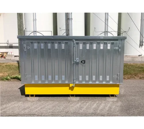 UltraTech Ultra-Twin IBC Hard Top, Steel Model, Silver/Yellow