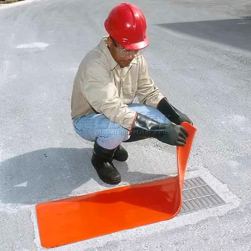 UltraTech 2124 Ultra-Drain Seal, Rectangular, 18" x 58" x 3/8", Orange