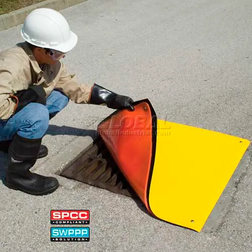 UltraTech 2162 Ultra-Drain Seal Plus, Square, 48" x 48", Orange/Yellow
