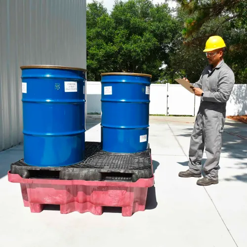 UltraTech Spill King with Drum Pallet & Drain, 85 Gallon Capacity - Image 2