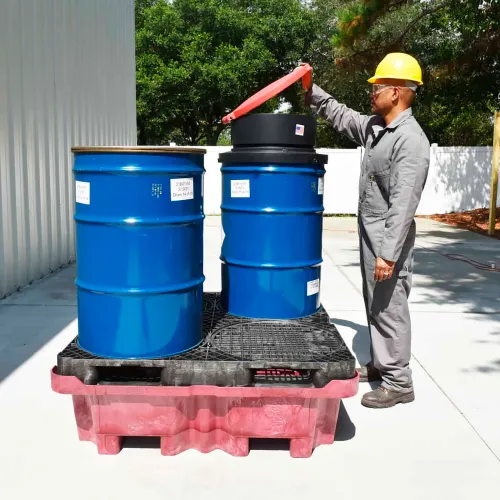 UltraTech Spill King with Flat Deck Pallet & Drain, 85 Gallon Capacity - Image 2