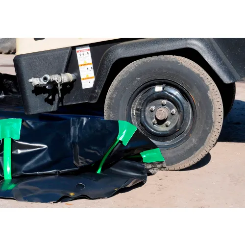 UltraTech Ultra-Containment Berm, Stake Wall Model, 28 oz. Copolymer 2000, 20'L x 10'W x 12"H - Image 2
