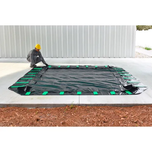 UltraTech Ultra-Containment Berm®, Compact Model, 28 oz. Copolymer 2000, 50'L x 15'W x 12"H - Image 3